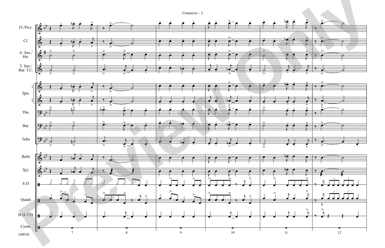 The Joint Is Jumpin': Marching Band Conductor Score & Parts