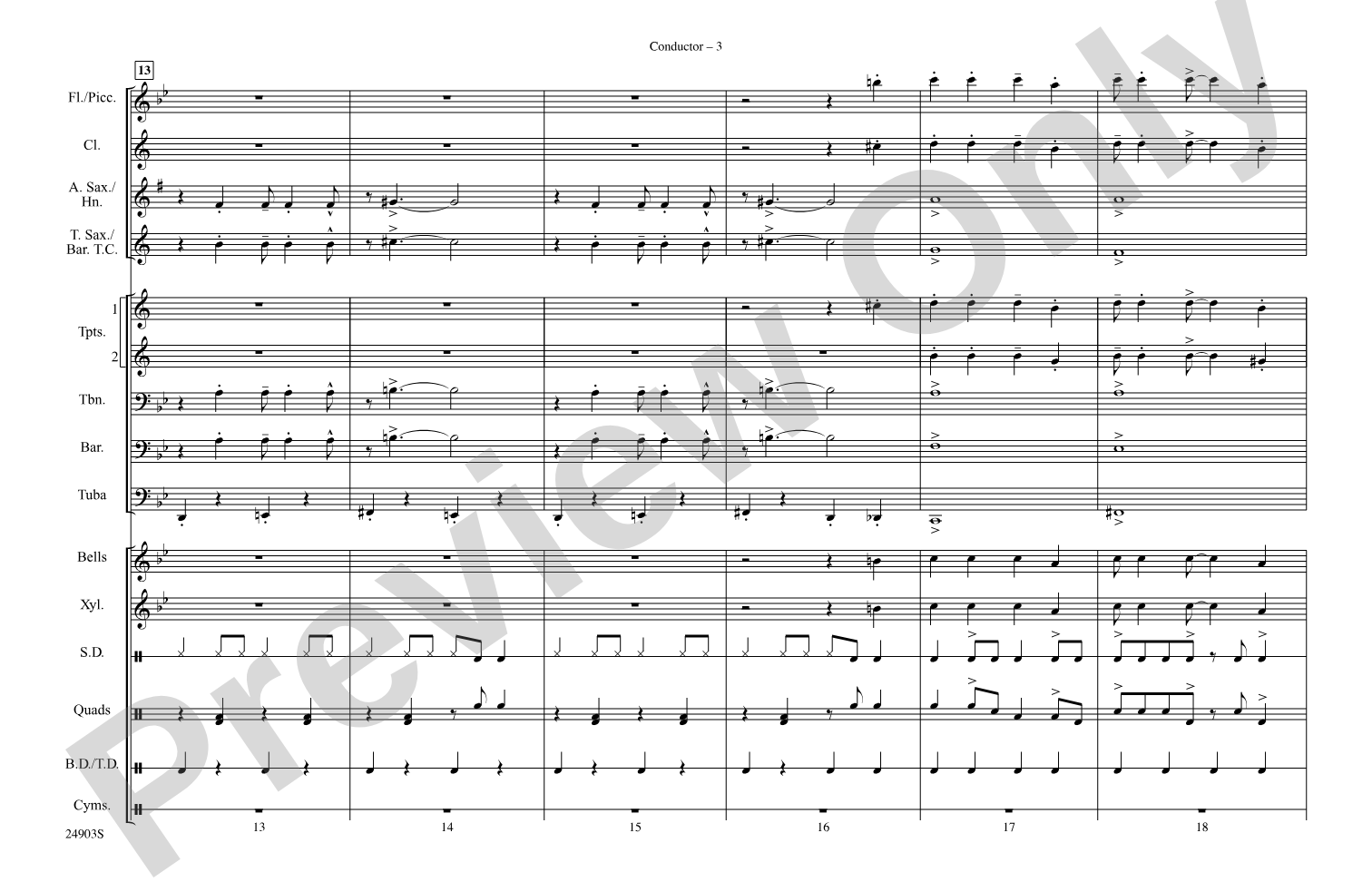 The Joint Is Jumpin': Marching Band Conductor Score & Parts