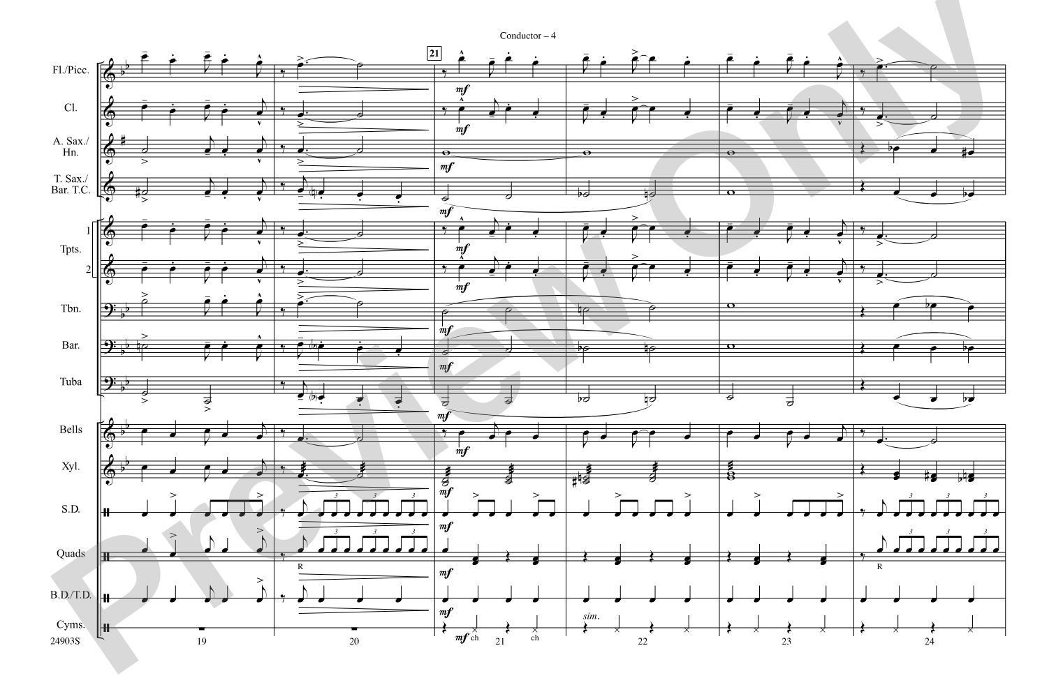 The Joint Is Jumpin': Marching Band Conductor Score & Parts