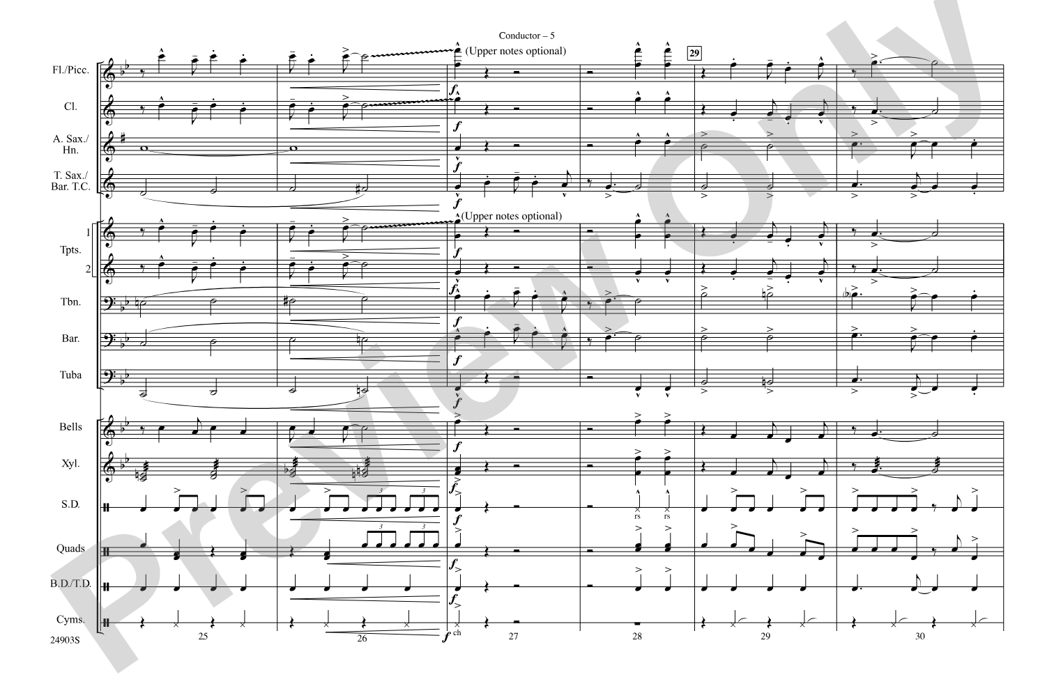 The Joint Is Jumpin': Marching Band Conductor Score & Parts