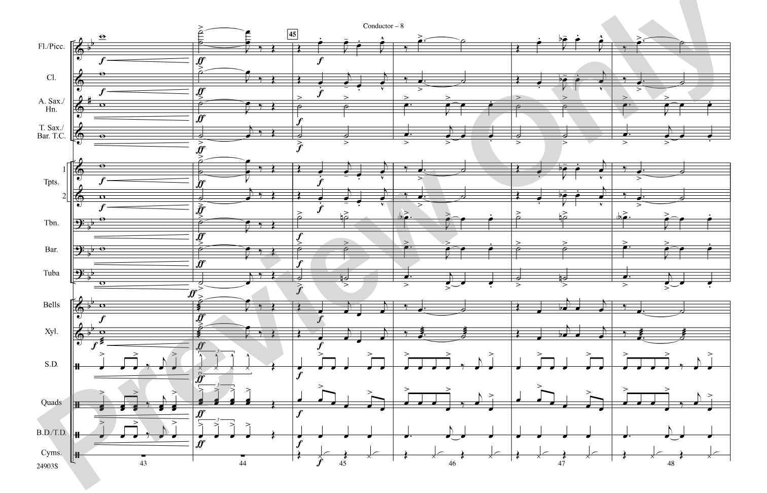 The Joint Is Jumpin': Marching Band Conductor Score & Parts