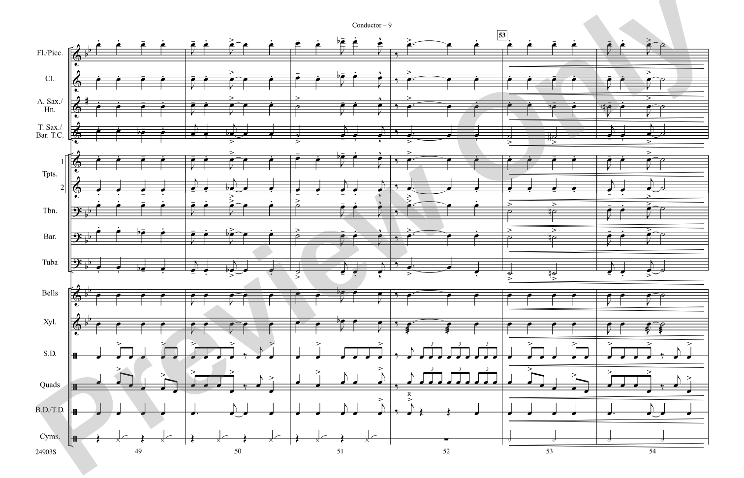 The Joint Is Jumpin': Marching Band Conductor Score & Parts
