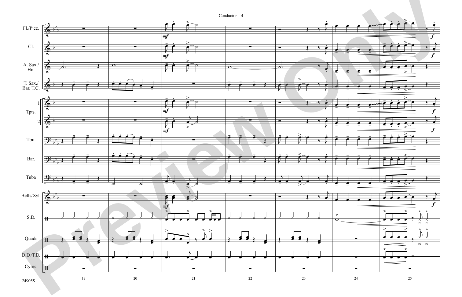 Blitzkrieg Bop: Marching Band Conductor Score & Parts