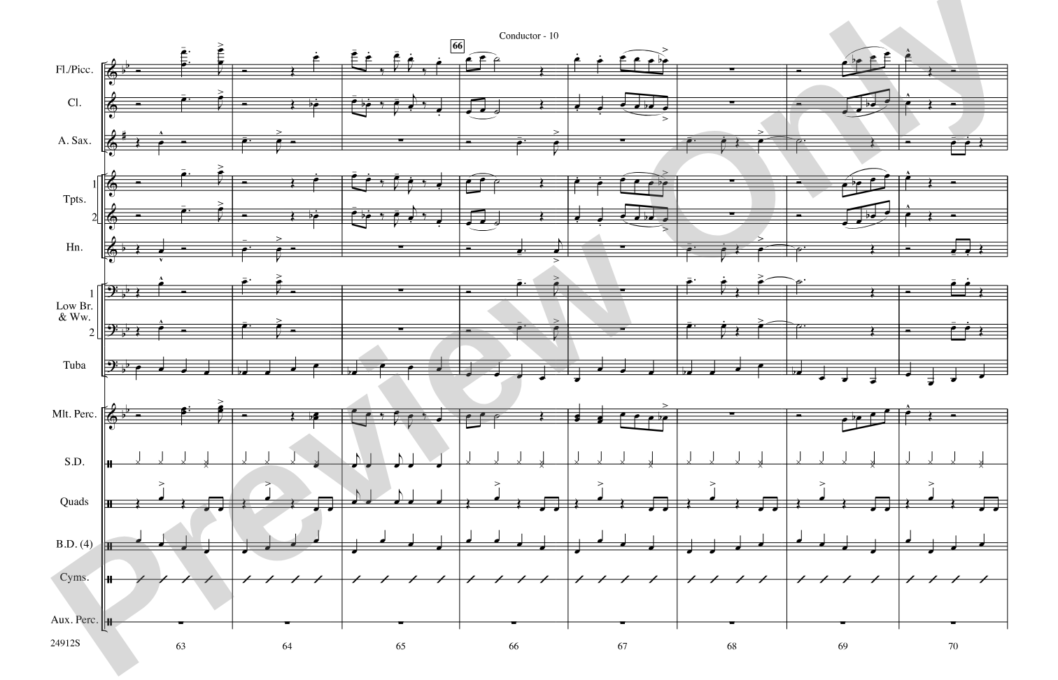 Fiesta Bahia: Marching Band Conductor Score & Parts