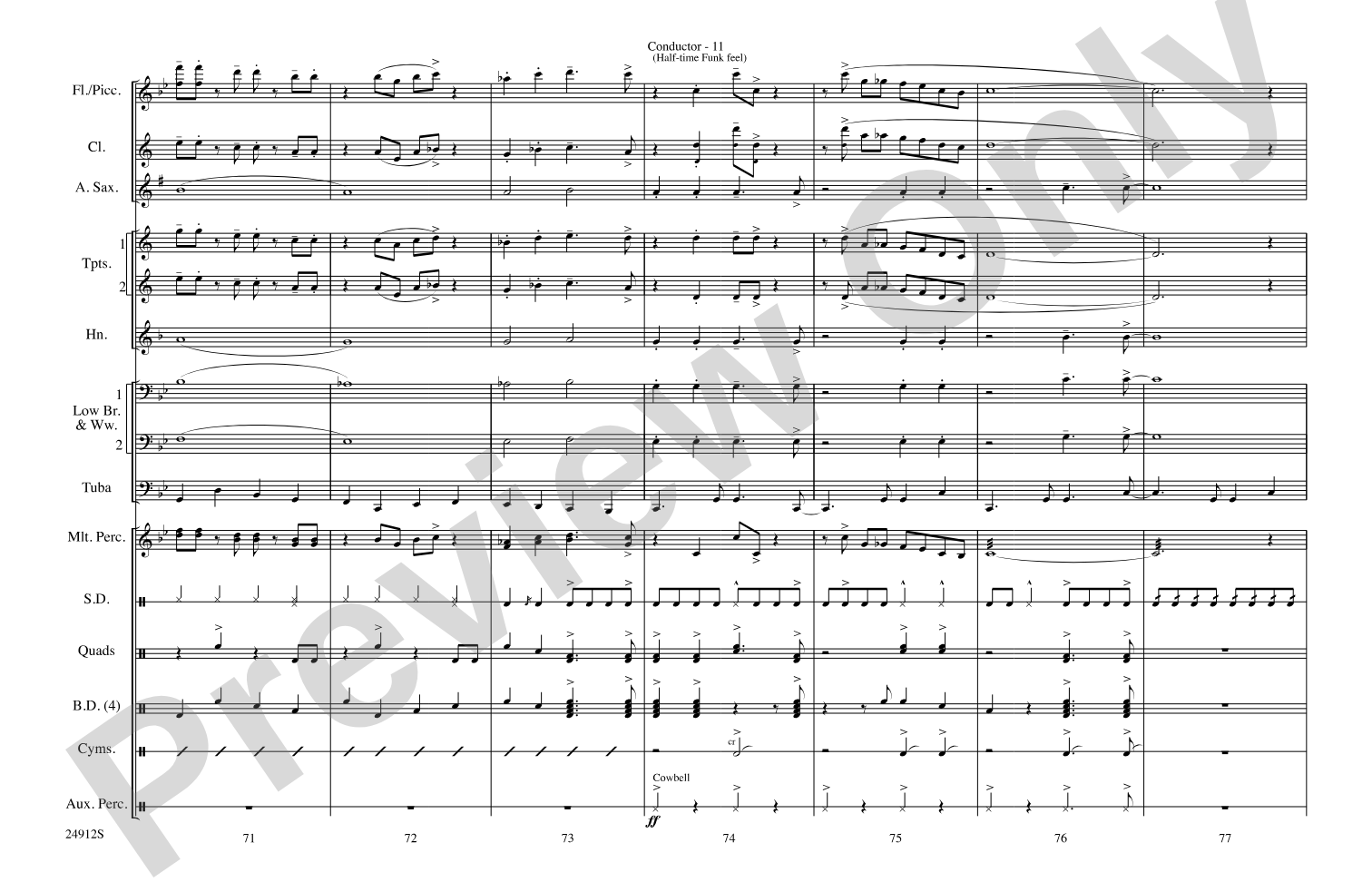 Fiesta Bahia: Marching Band Conductor Score & Parts