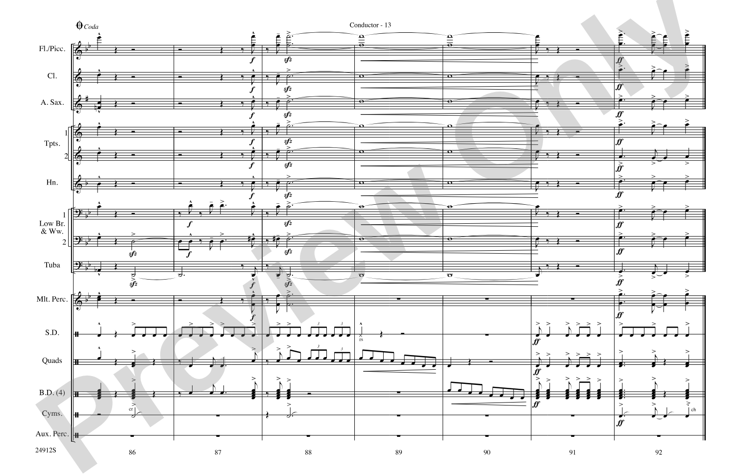 Fiesta Bahia: Marching Band Conductor Score & Parts