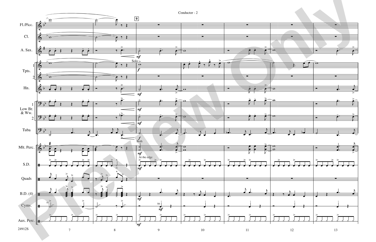 Fiesta Bahia: Marching Band Conductor Score & Parts