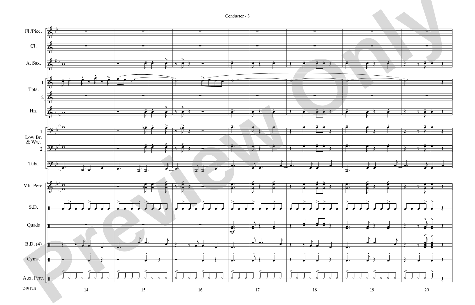 Fiesta Bahia: Marching Band Conductor Score & Parts
