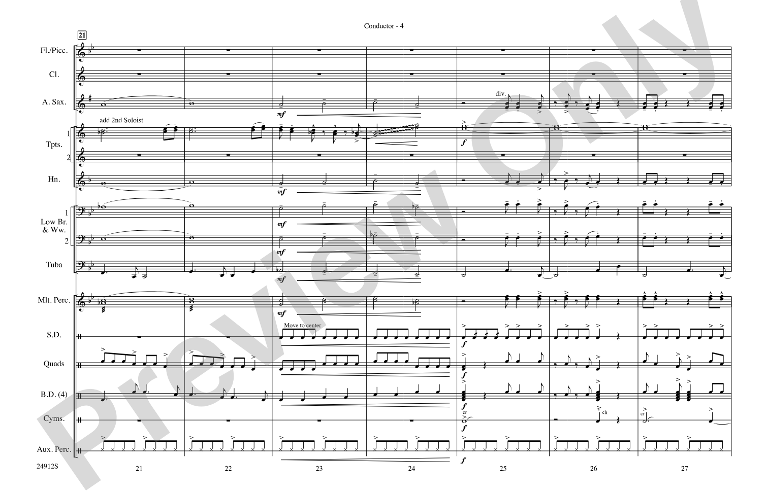 Fiesta Bahia: Marching Band Conductor Score & Parts