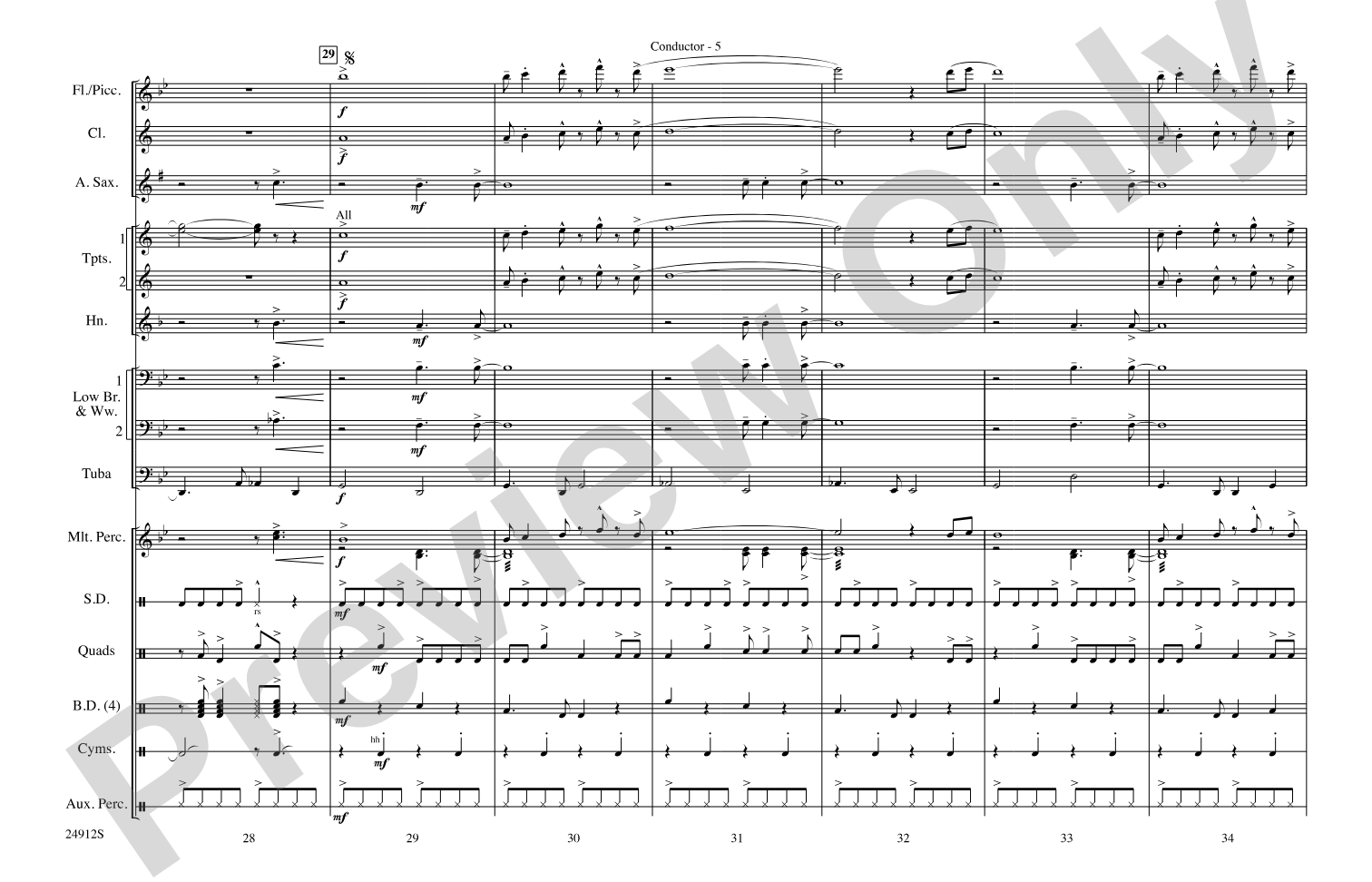 Fiesta Bahia: Marching Band Conductor Score & Parts