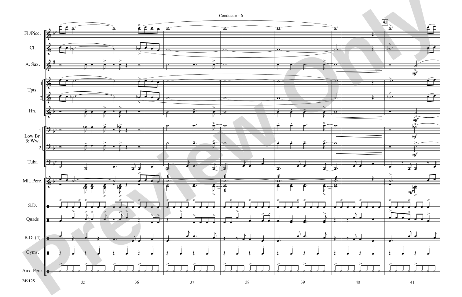 Fiesta Bahia: Marching Band Conductor Score & Parts