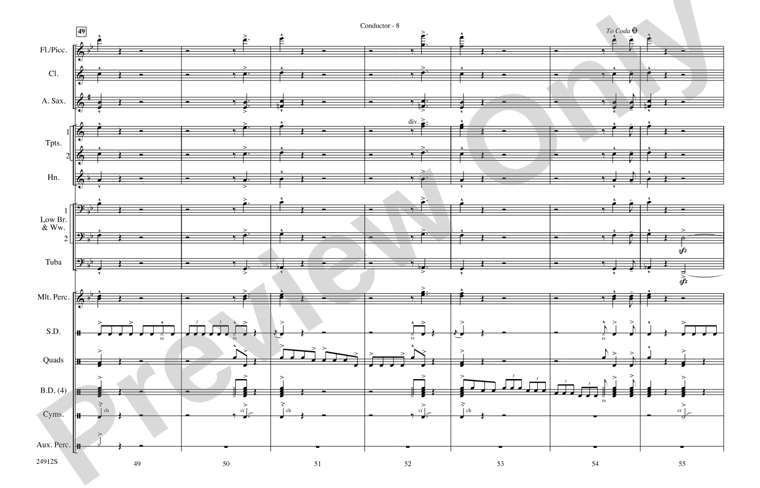 Fiesta Bahia: Marching Band Conductor Score & Parts