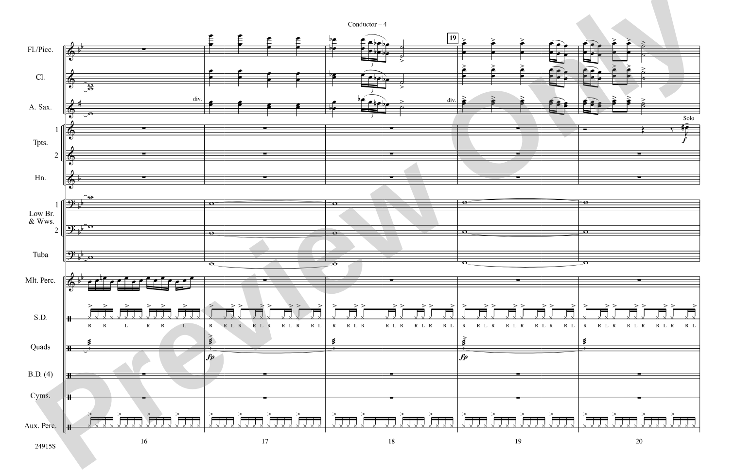 I Play Chicken with the Train: Marching Band Conductor Score & Parts