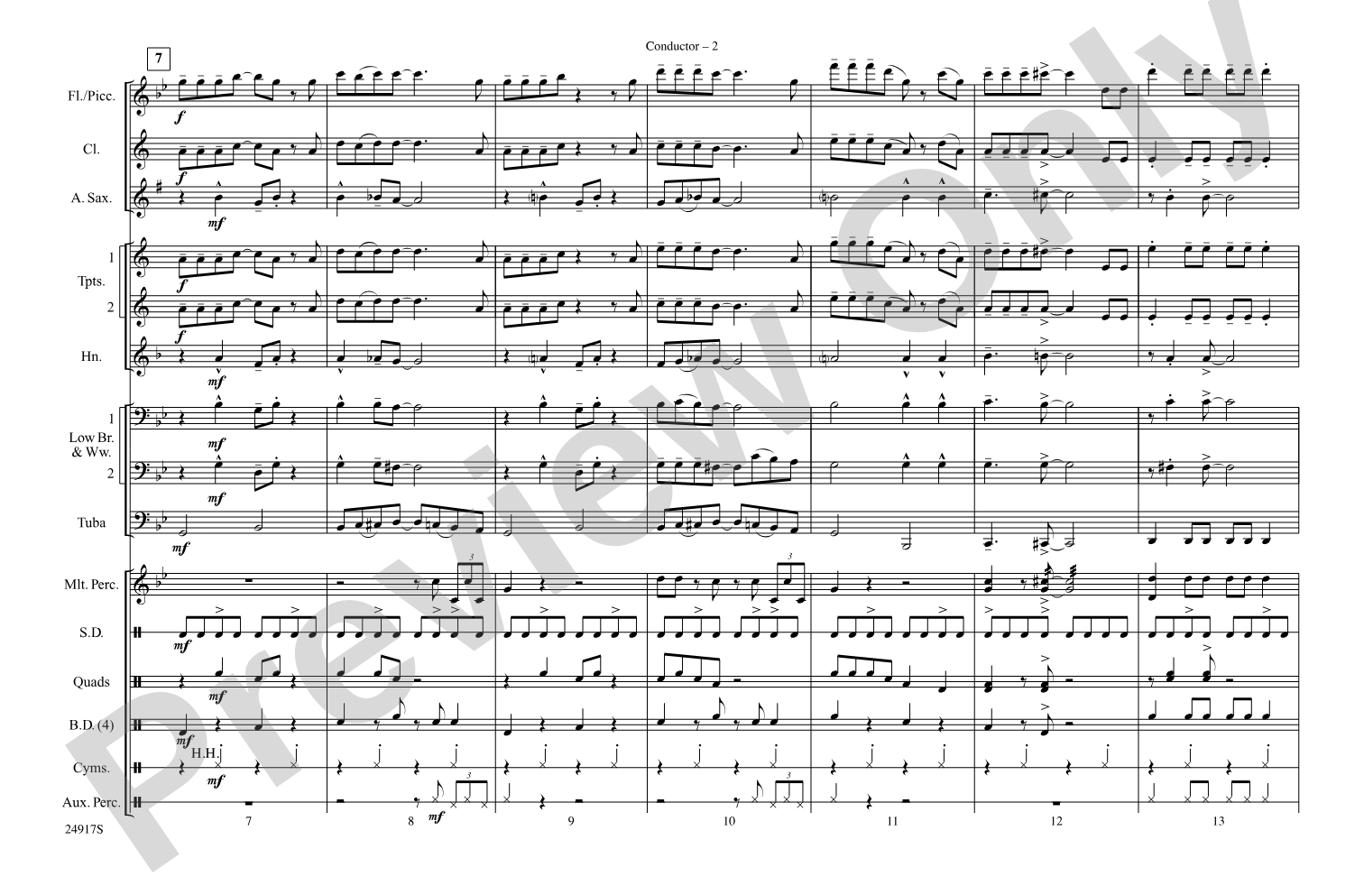 Remains of the Day (from Corpse Bride): Marching Band Conductor Score & Parts