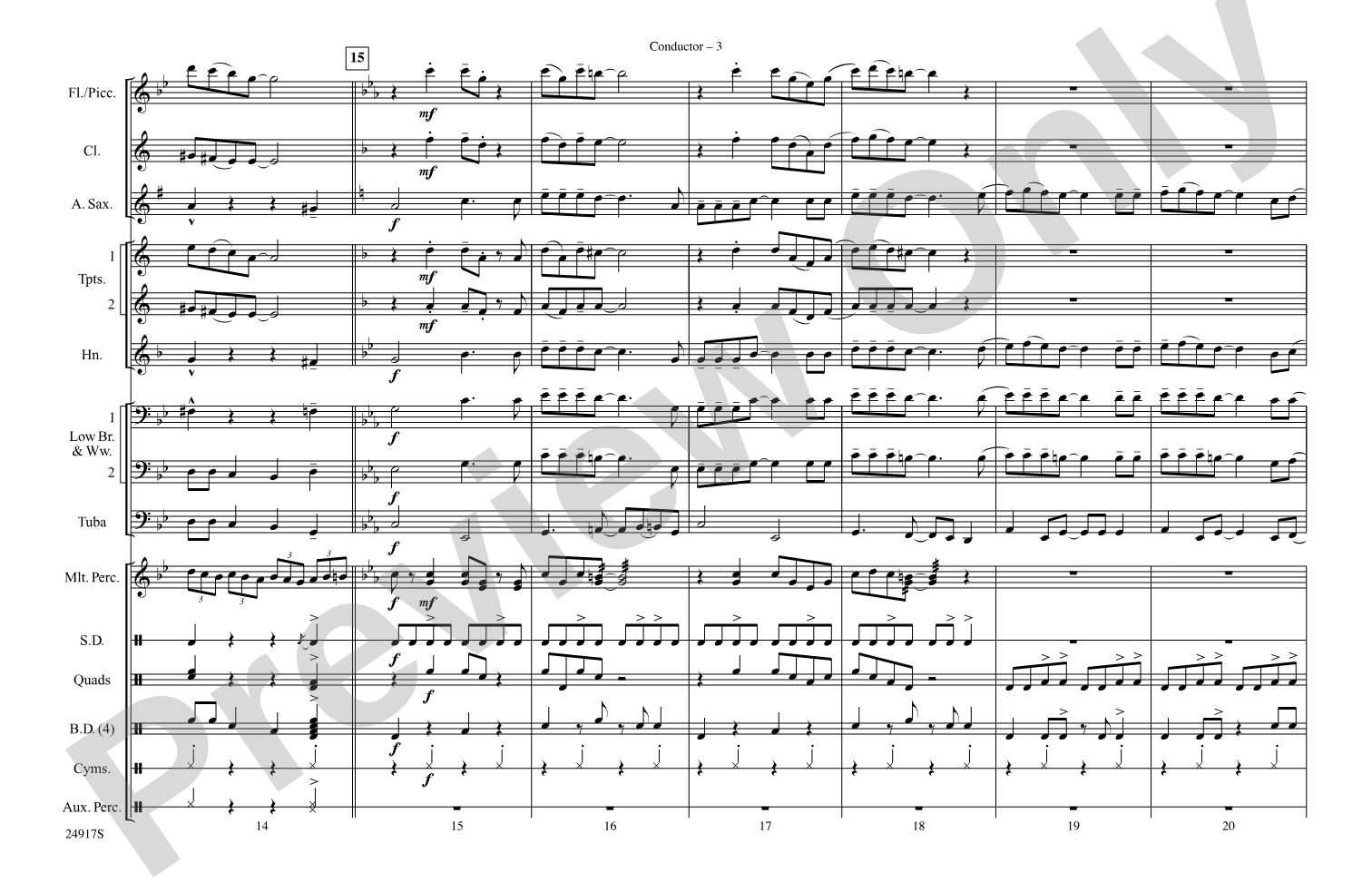 Remains of the Day (from Corpse Bride): Marching Band Conductor Score & Parts