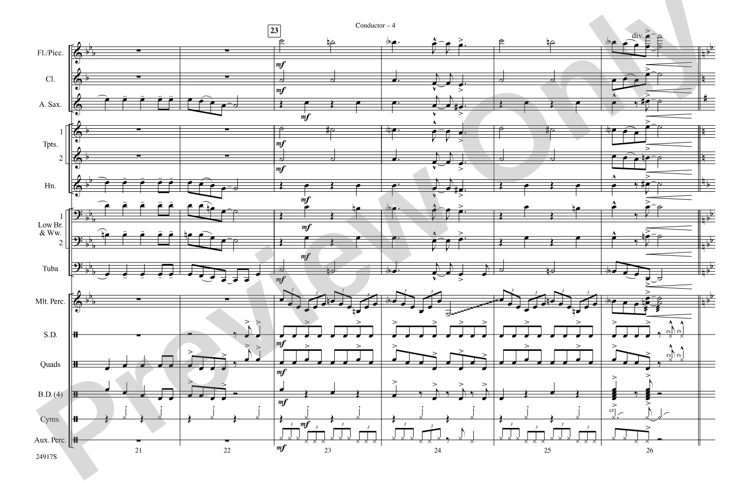 Remains of the Day (from Corpse Bride): Marching Band Conductor Score & Parts