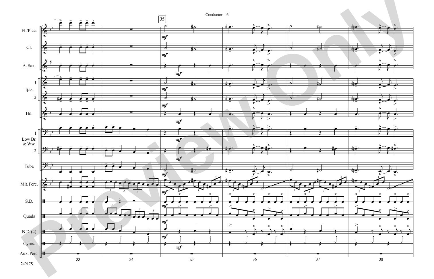 Remains of the Day (from Corpse Bride): Marching Band Conductor Score & Parts