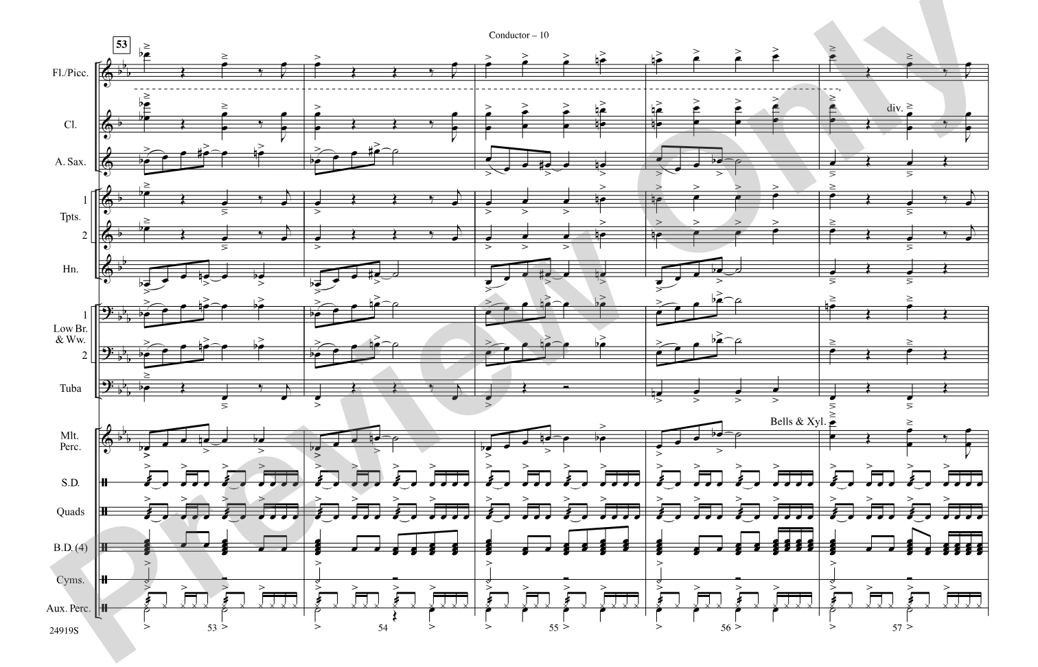 The Aviator: Marching Band Conductor Score & Parts