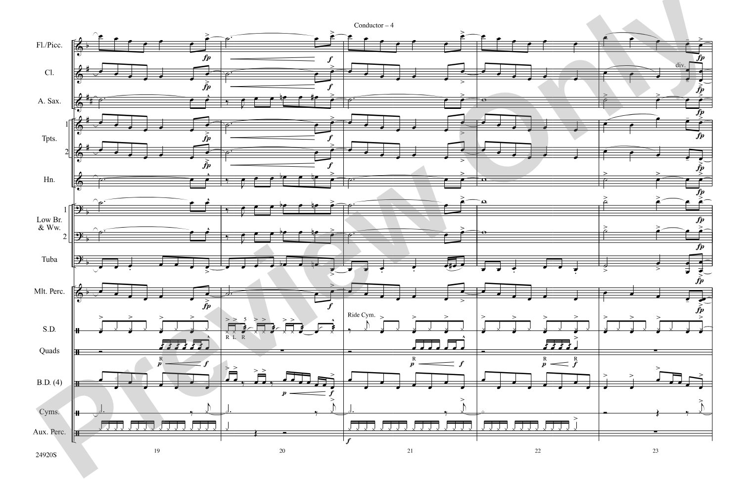 Do Ya Think I'm Sexy?: Marching Band Conductor Score & Parts
