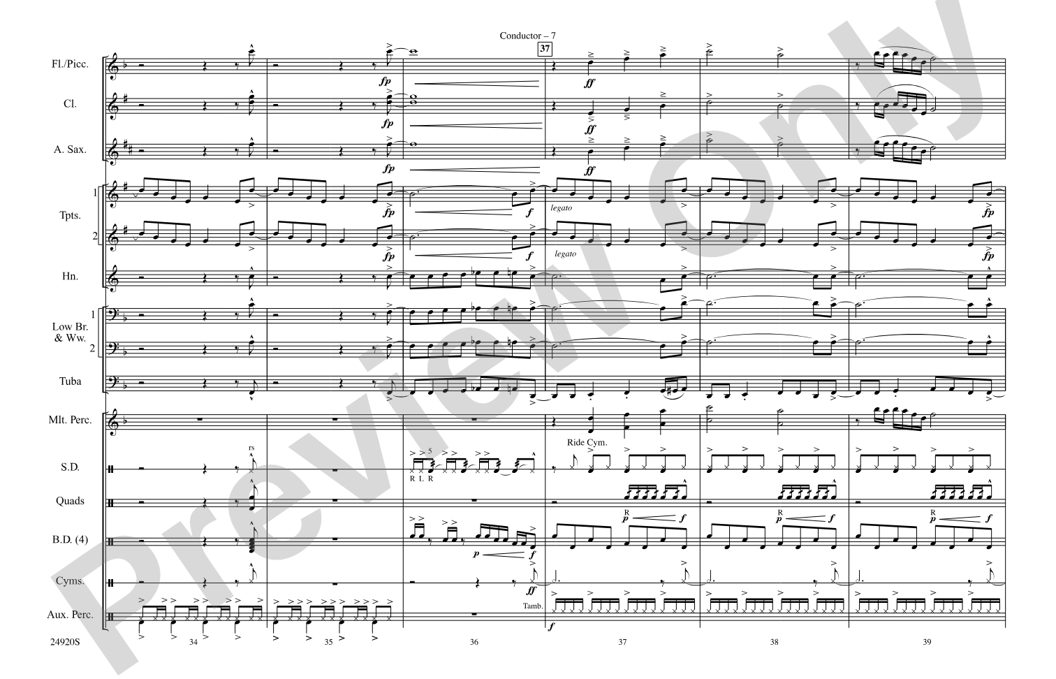 Do Ya Think I'm Sexy?: Marching Band Conductor Score & Parts