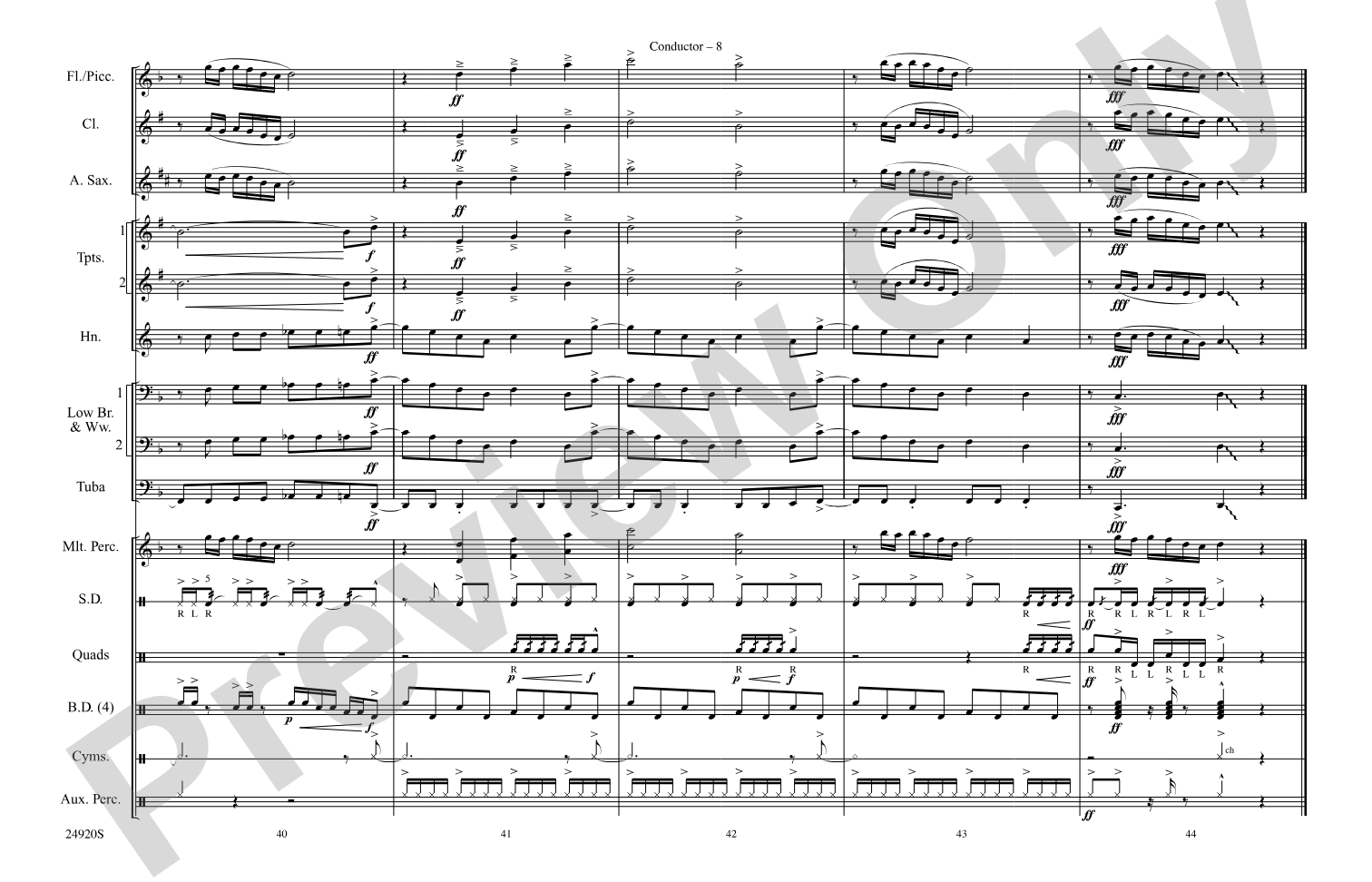Do Ya Think I'm Sexy?: Marching Band Conductor Score & Parts