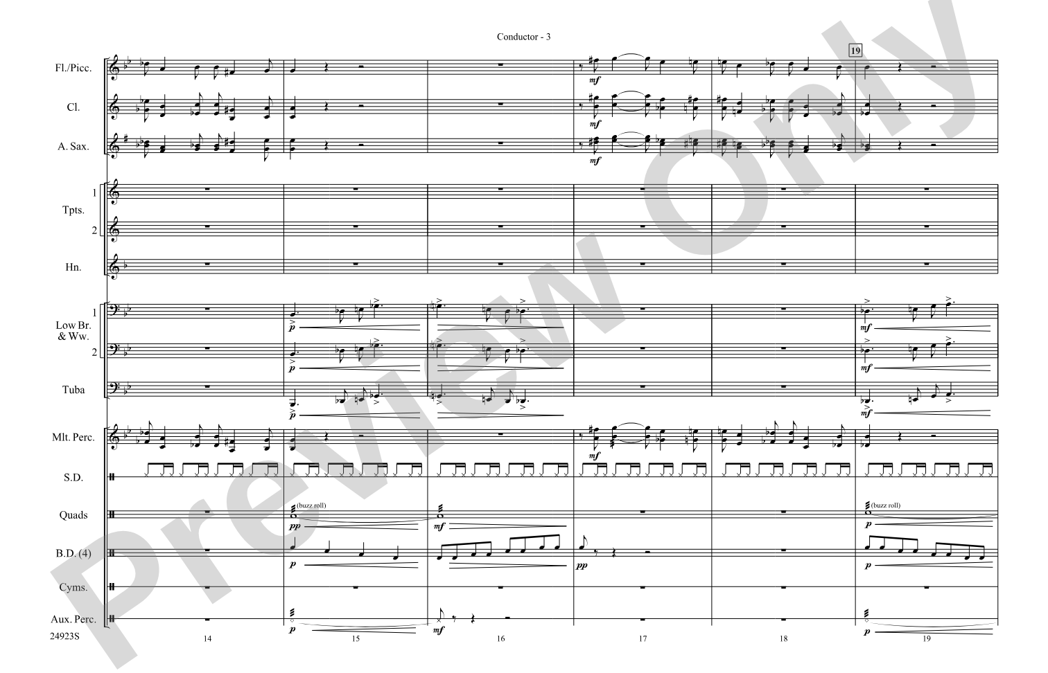 A New World---Movement One: Marching Band Conductor Score & Parts