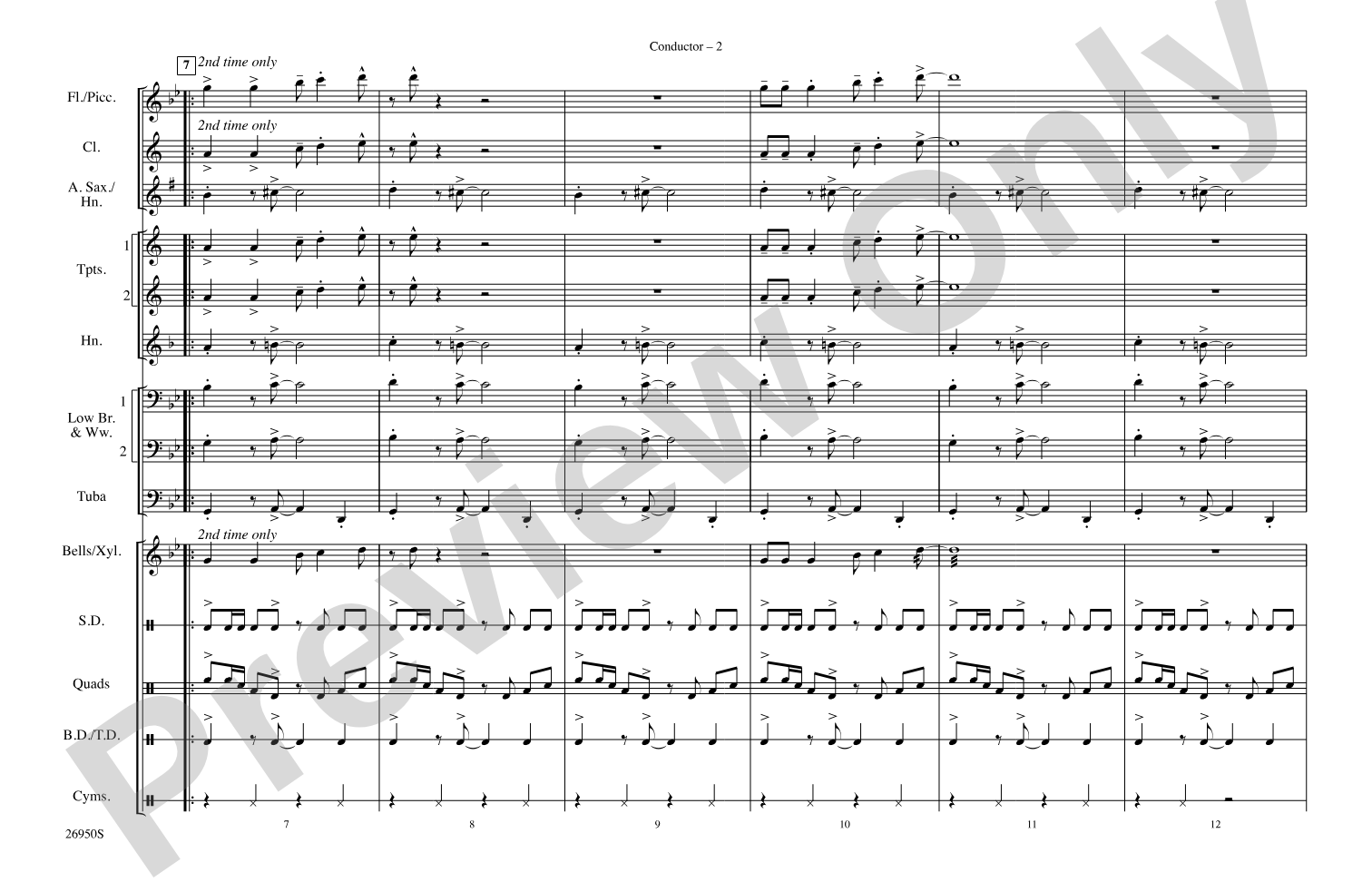 Monterey: Marching Band Conductor Score & Parts