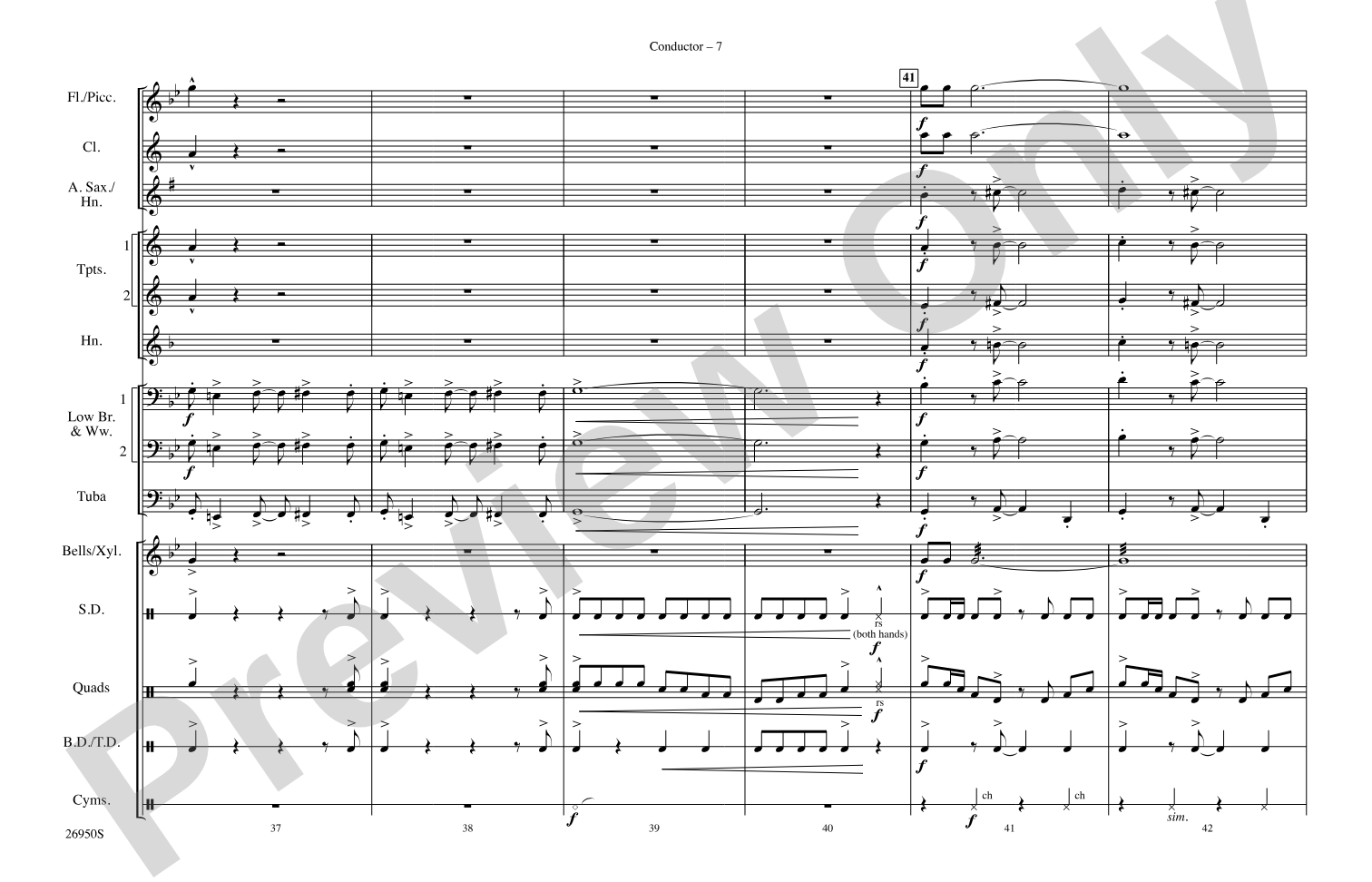 Monterey: Marching Band Conductor Score & Parts
