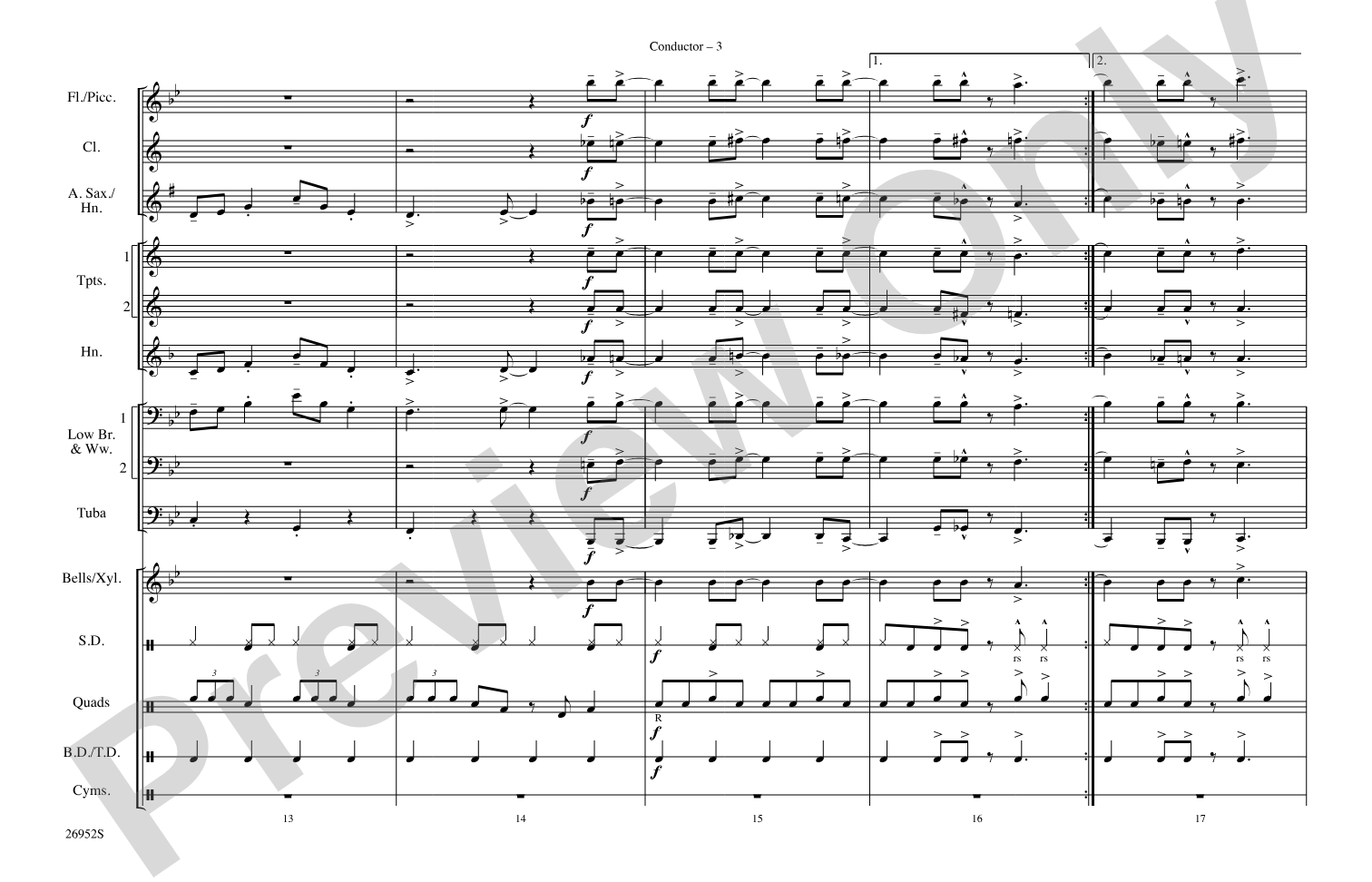 Pennsylvania 6-5000: Marching Band Conductor Score & Parts