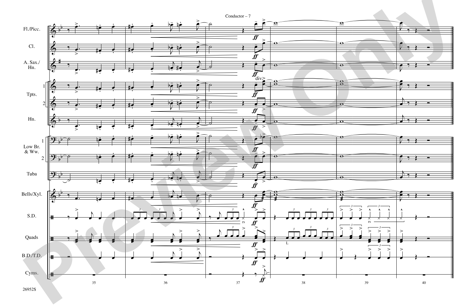 Pennsylvania 6-5000: Marching Band Conductor Score & Parts