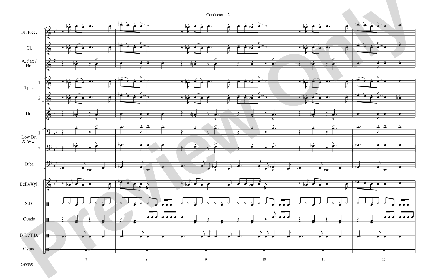 All I Wanna Do: Marching Band Conductor Score & Parts