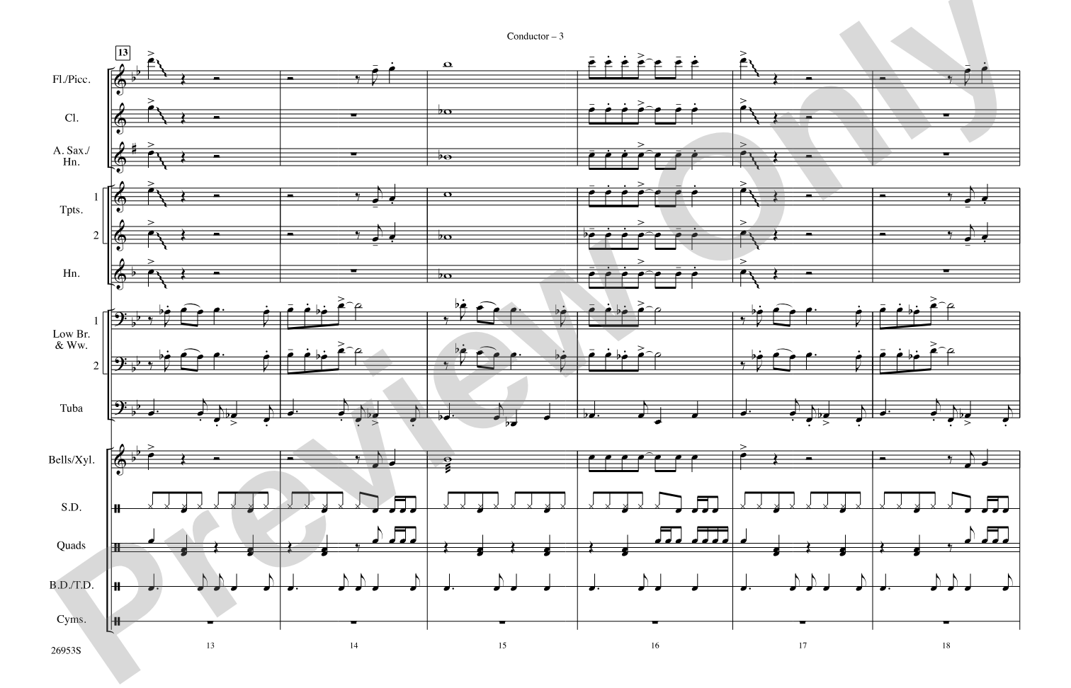 All I Wanna Do: Marching Band Conductor Score & Parts