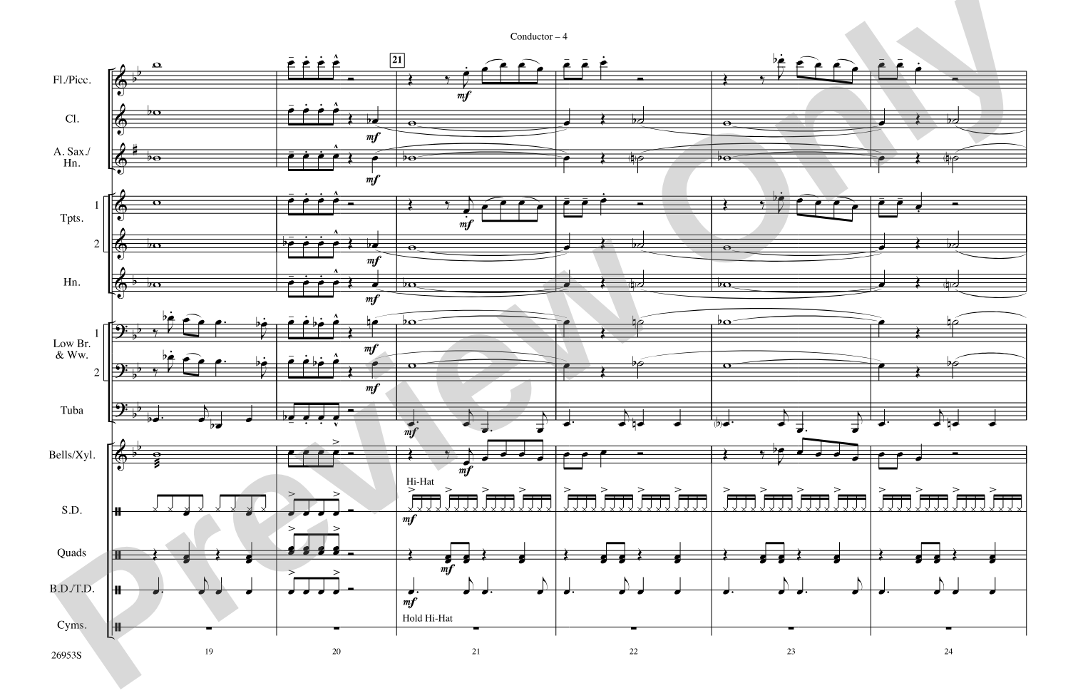 All I Wanna Do: Marching Band Conductor Score & Parts