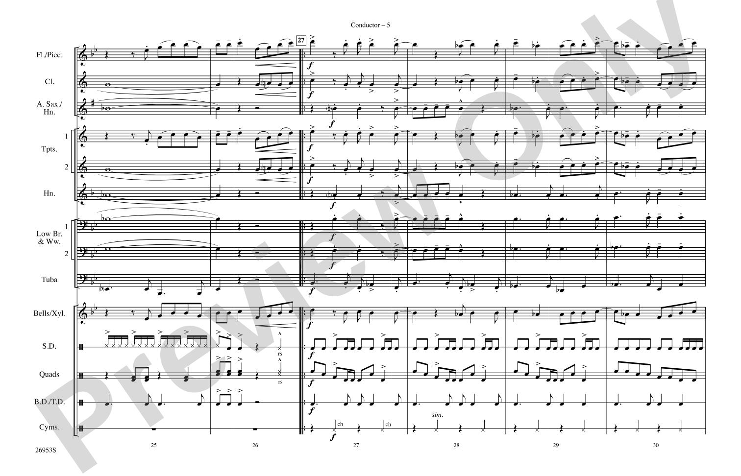 All I Wanna Do: Marching Band Conductor Score & Parts