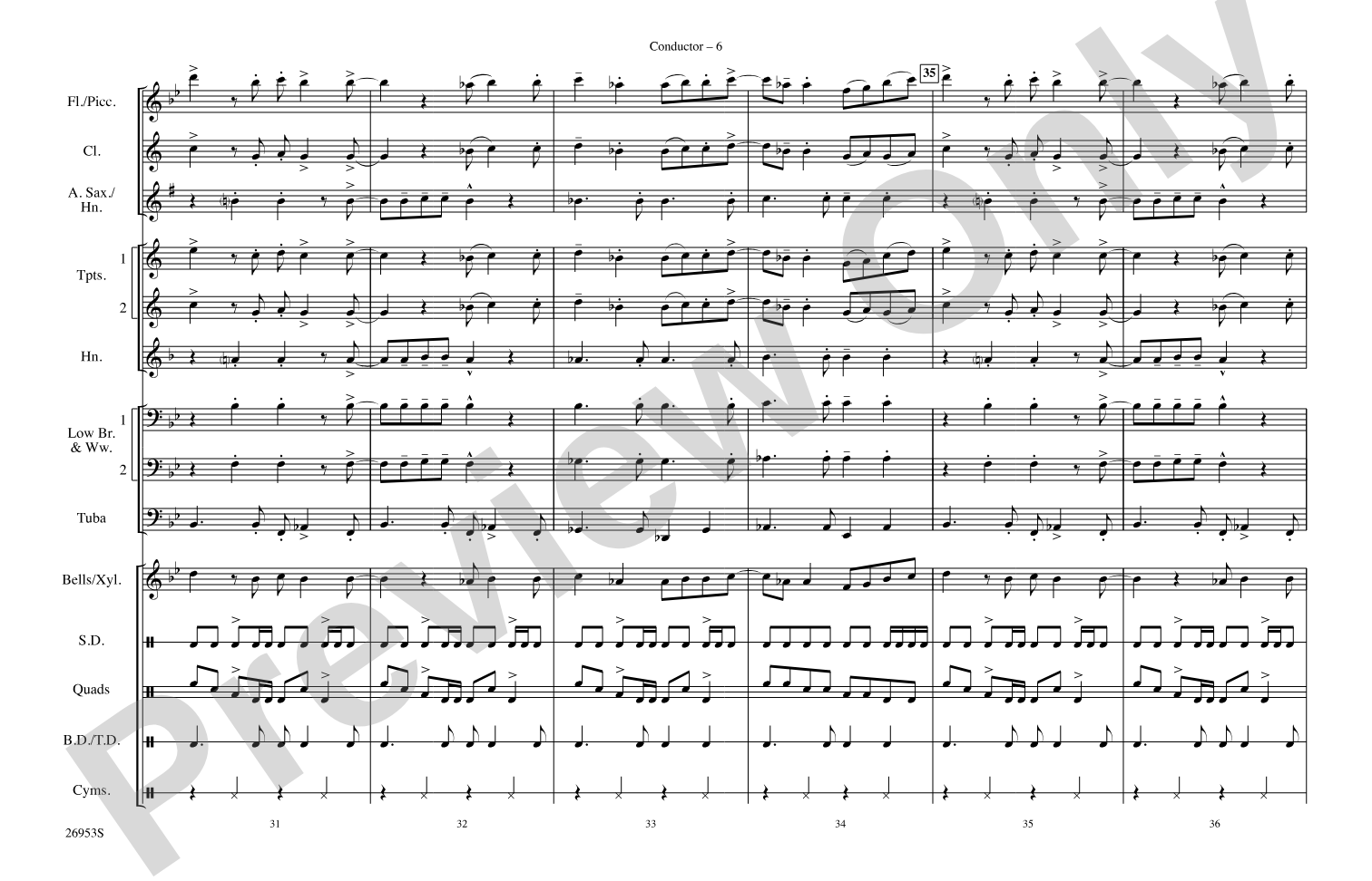 All I Wanna Do: Marching Band Conductor Score & Parts