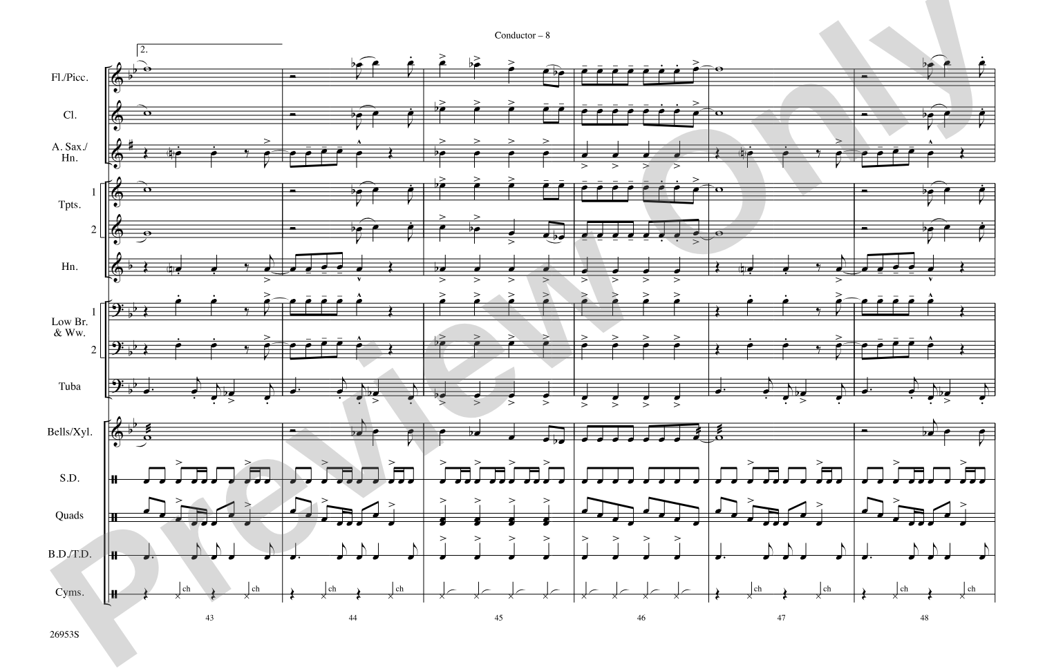 All I Wanna Do: Marching Band Conductor Score & Parts