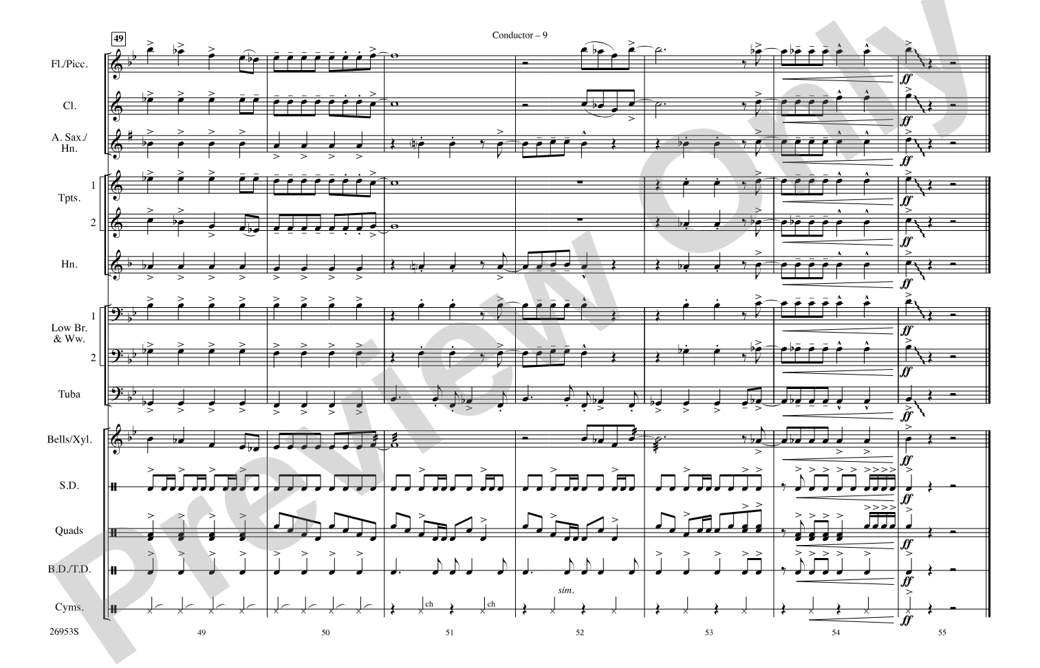 All I Wanna Do: Marching Band Conductor Score & Parts