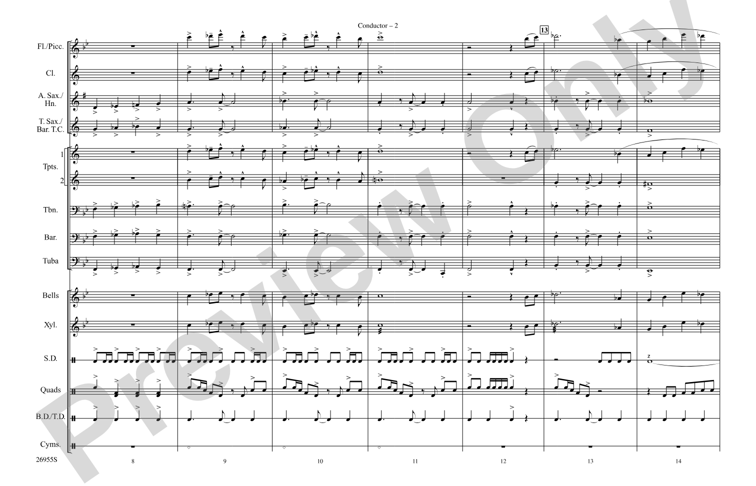 El Campeón: Marching Band Conductor Score & Parts