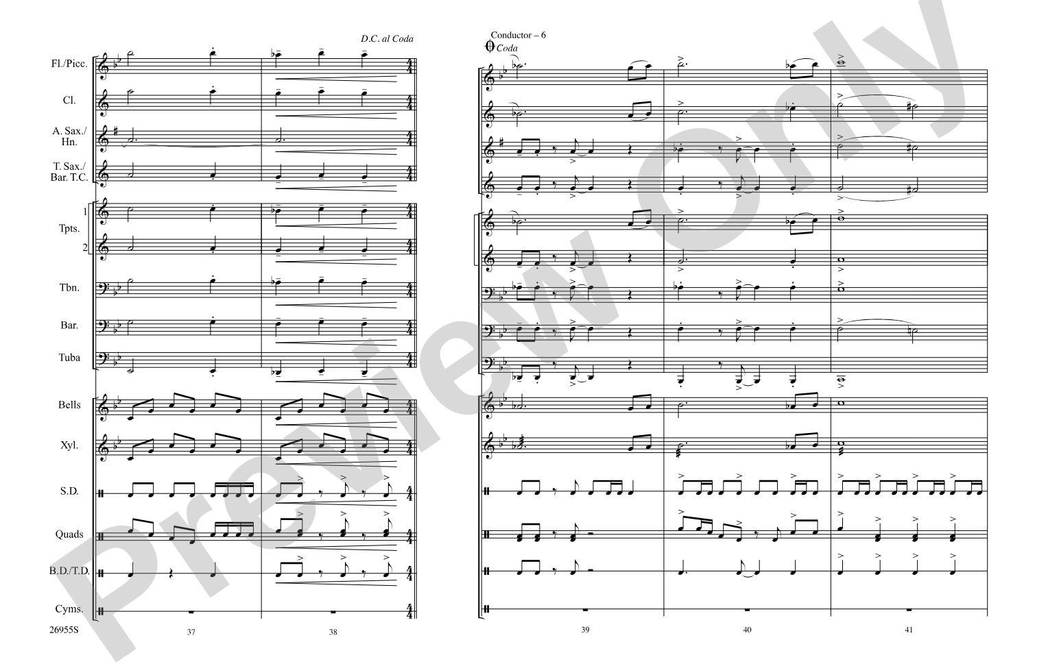 El Campeón: Marching Band Conductor Score & Parts