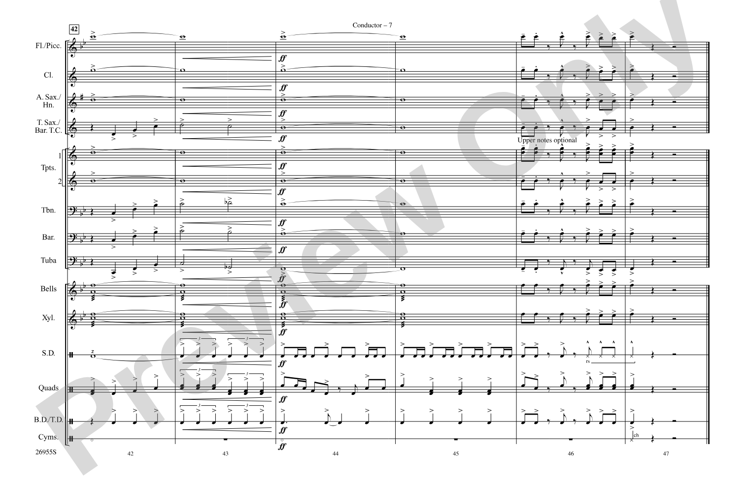 El Campeón: Marching Band Conductor Score & Parts