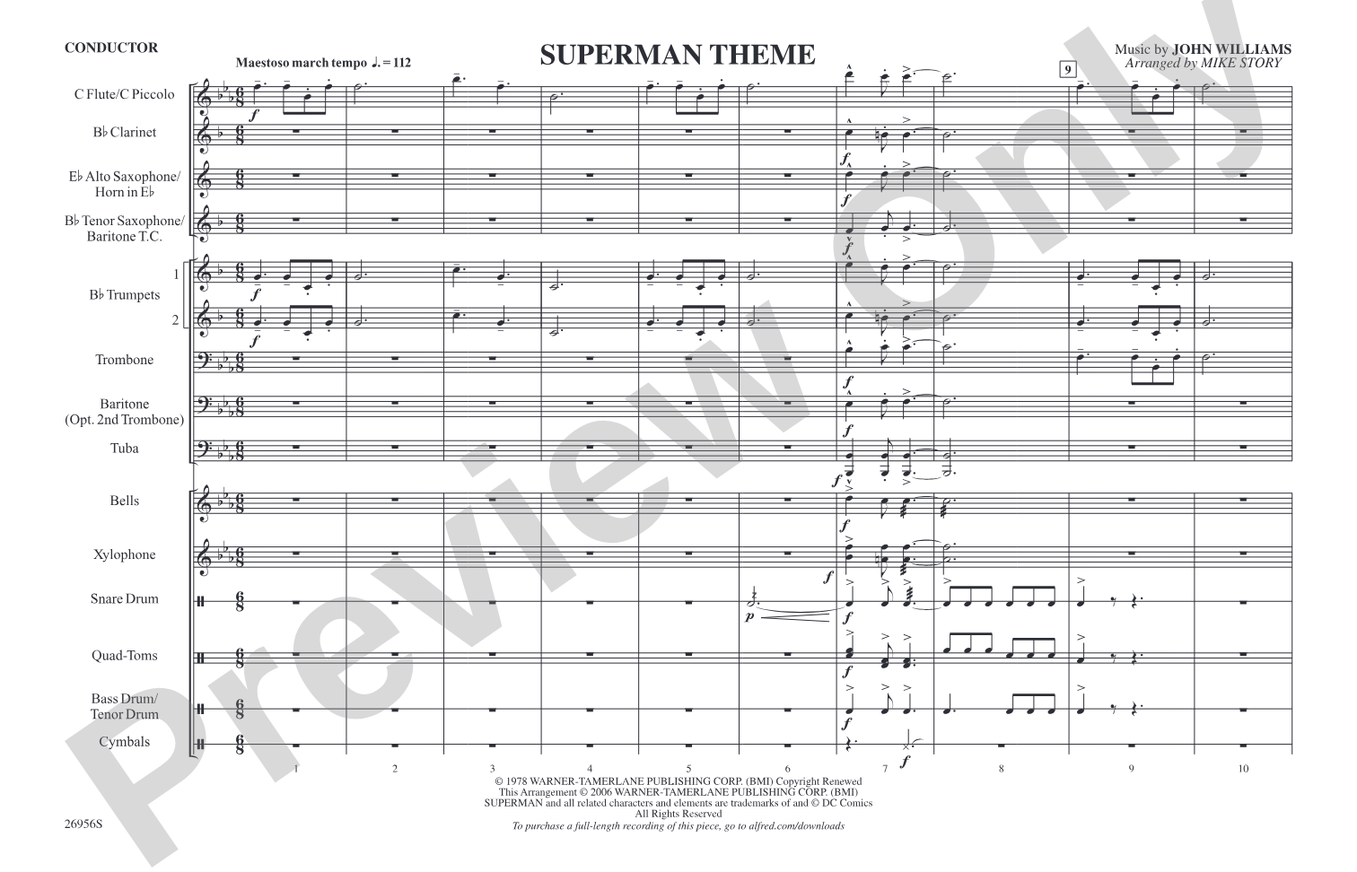 Superman Theme: Score