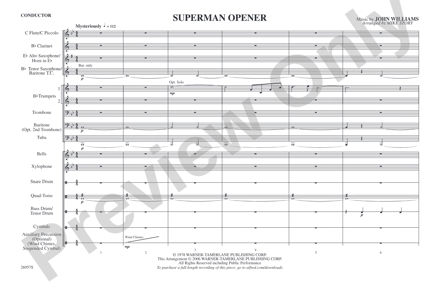 Superman Opener: Score