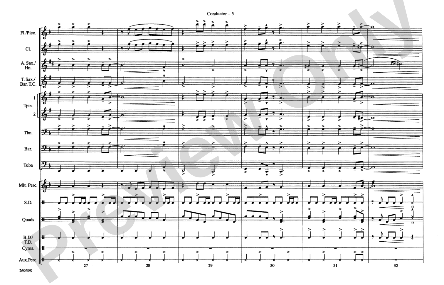 Paint It Black: Marching Band Conductor Score & Parts