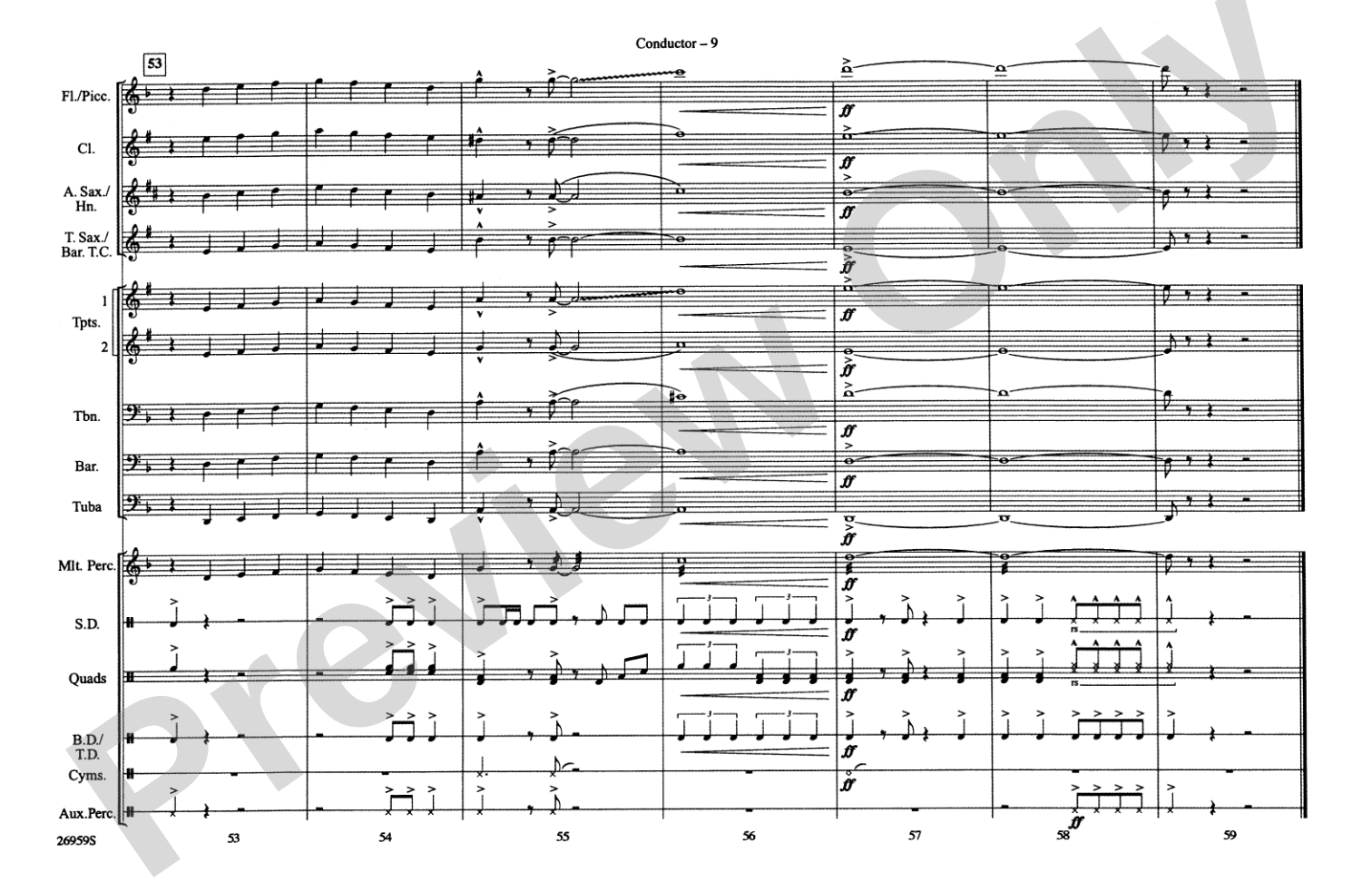 Paint It Black: Marching Band Conductor Score & Parts