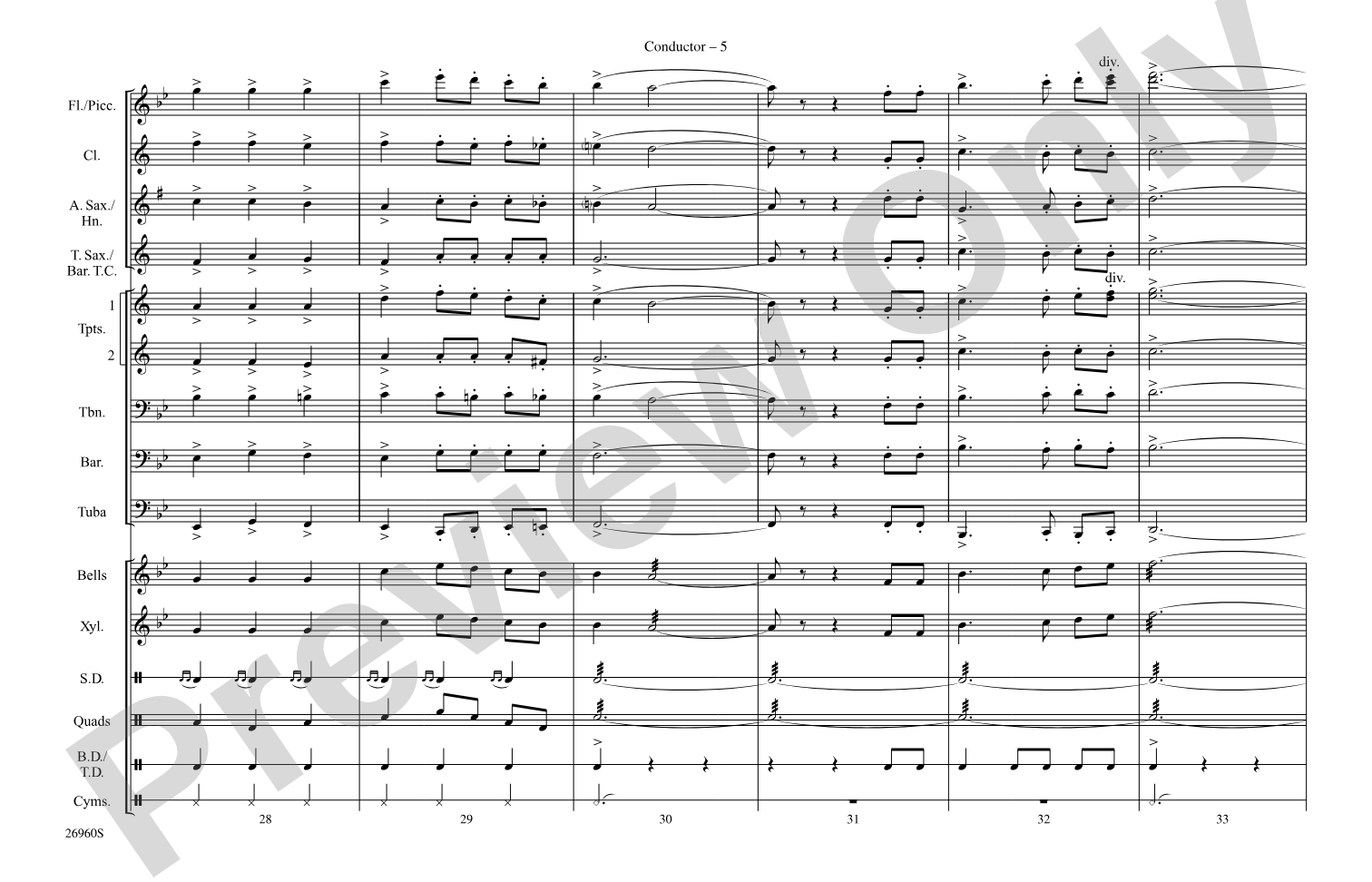The Star-Spangled Banner: Marching Band Conductor Score & Parts