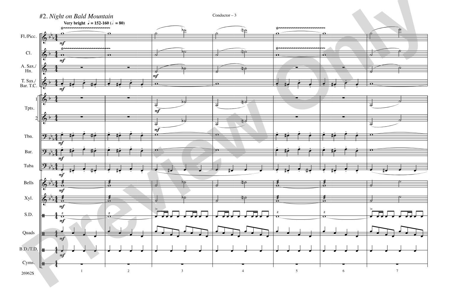 Classic Teasers and Pleasers: Marching Band Conductor Score & Parts