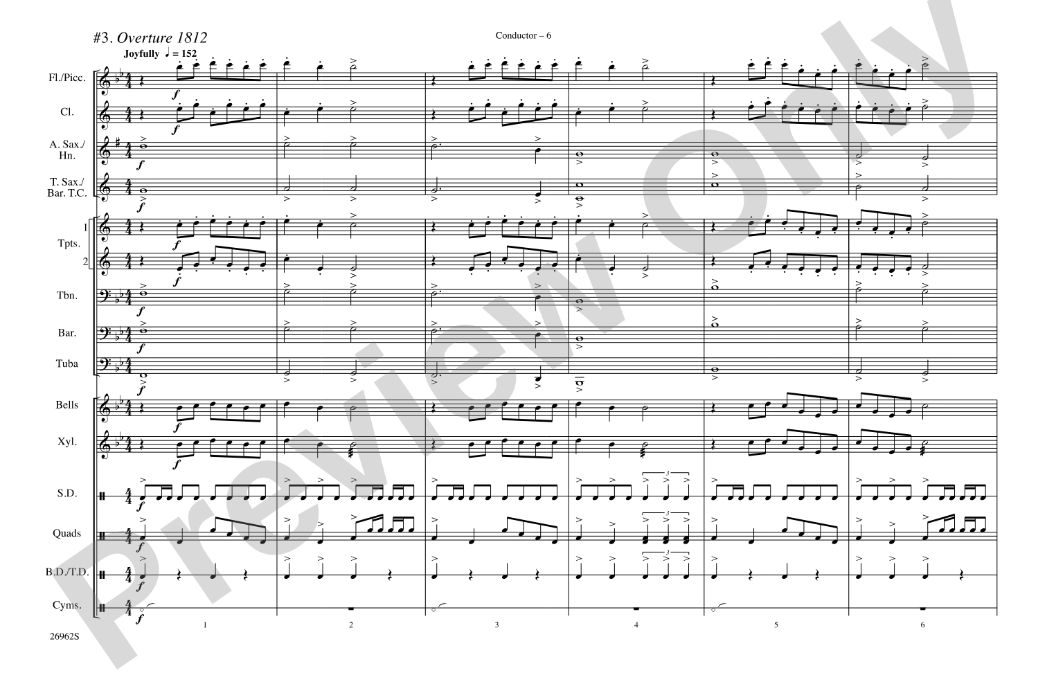 Classic Teasers and Pleasers: Marching Band Conductor Score & Parts