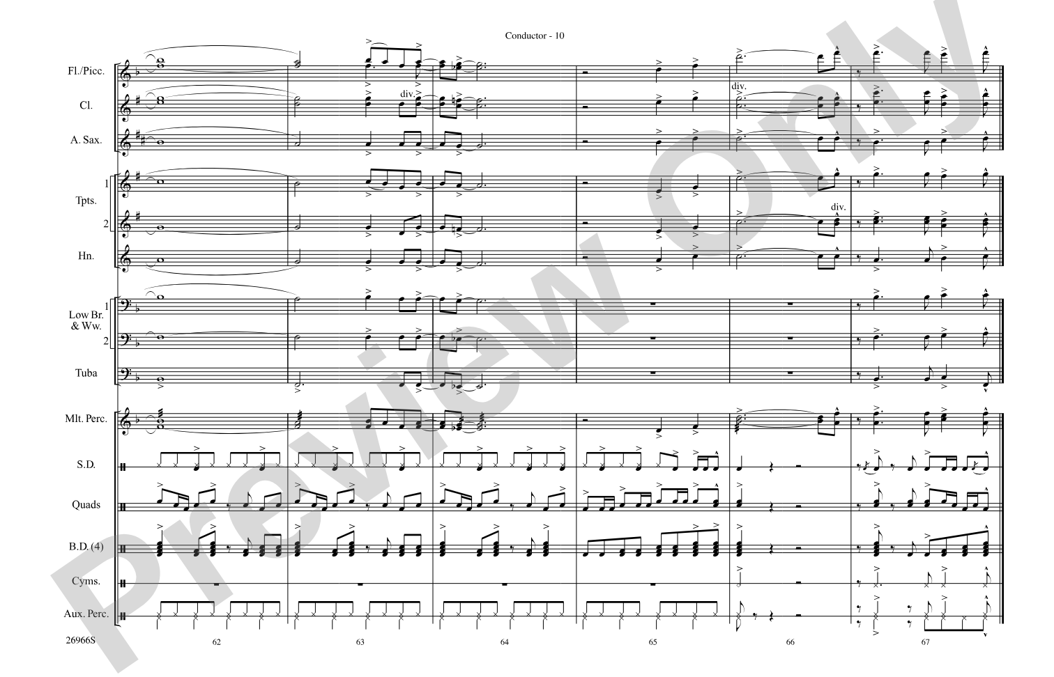 Already Gone: Marching Band Conductor Score & Parts