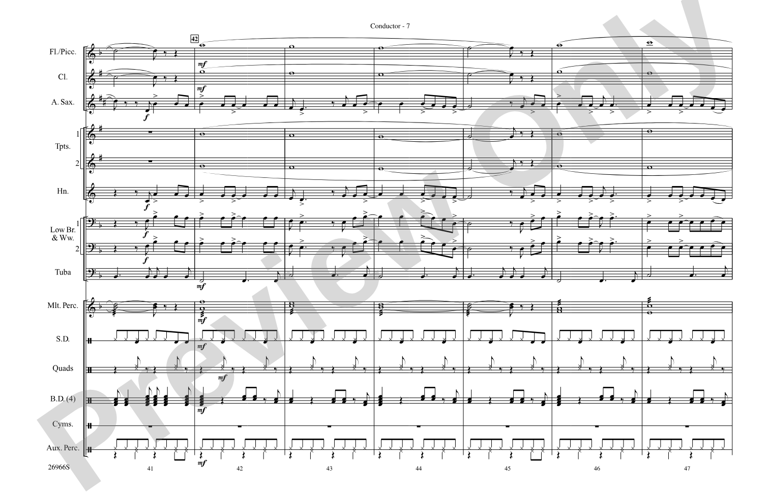 Already Gone: Marching Band Conductor Score & Parts