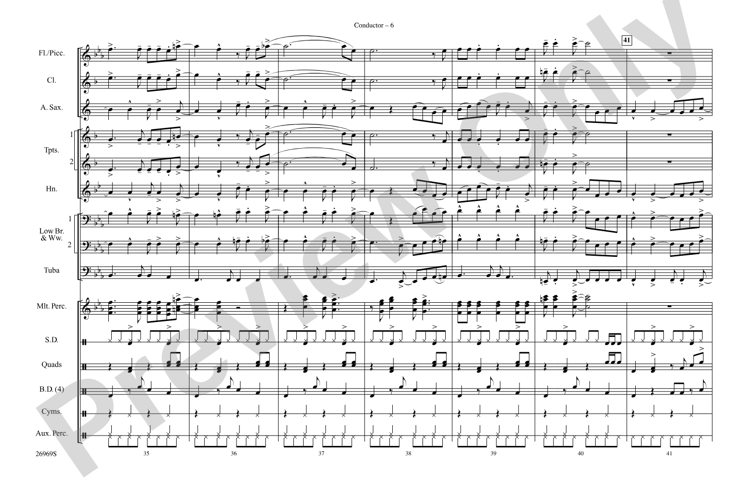 Jumpin' Jack Flash: Marching Band Conductor Score & Parts